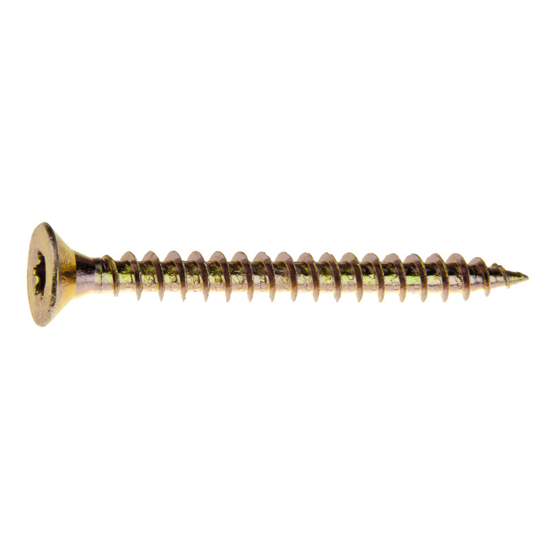 VRUT UNIVERZÁLNÍ ZAPUŠTĚNÁ HLAVA 4x40 torx zinek žlutý